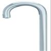 Ladies' Lucite Crook Cane, Clear view 1