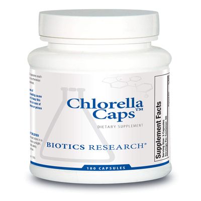 Biotics Research Chlorella Capsules Chlorella Supplements for Digestion, Detox, and Immune Support 180 Capsules