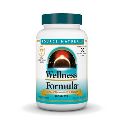 Source Naturals Wellness Formula Bio-Aligned Vitamins & Herbal Defense - Immune System Support Supplement & Immunity Booster - 90 Count