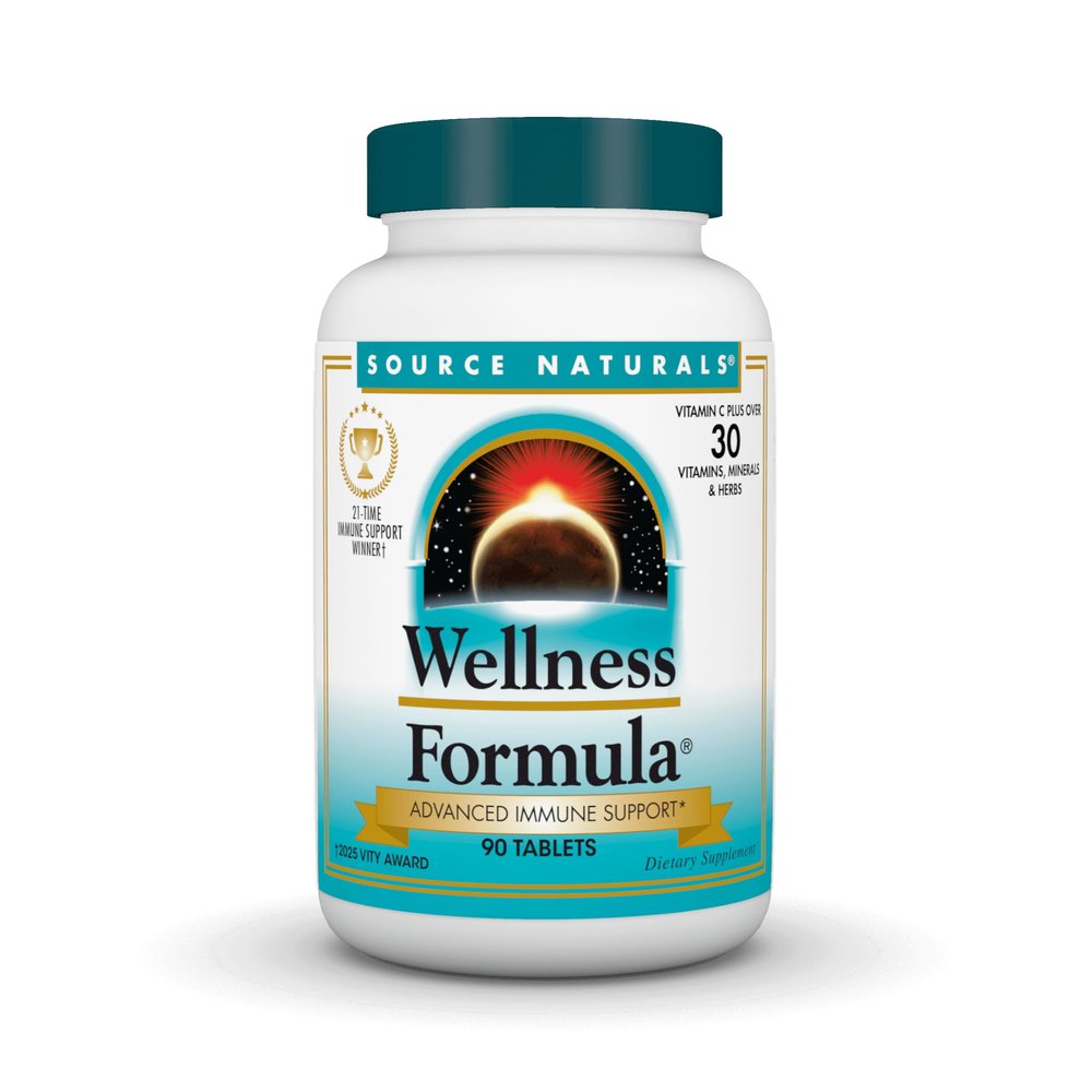 Source Naturals Wellness Formula Bio-Aligned Vitamins & Herbal Defense - Immune System Support Supplement & Immunity Booster - 90 Count