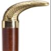 Harvy Cane King Cobra Solid Brass Handle Walnut Shaft 36 Inch Mens Walking Cane view 1