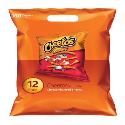 Cheetos Crunchy Cheese Flavored Snacks, 12 Singles