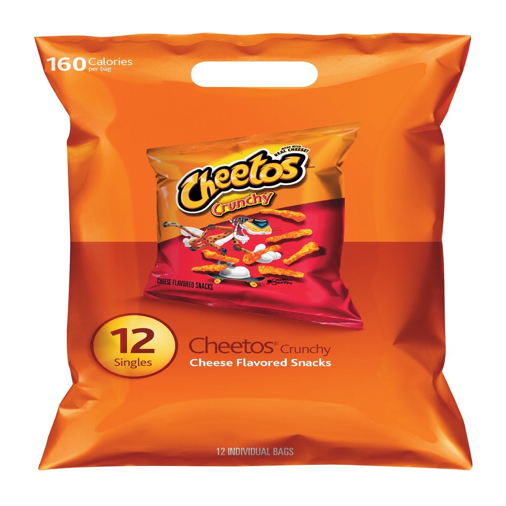 Cheetos Crunchy Cheese Flavored Snacks, 12 Singles
