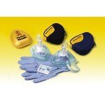 Laerdal Pocket Mask Mask W/gloves, Wipe, Black Zippered Softpack - Model 820041 - Each