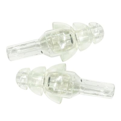 Etymotic Research ER20 High-Fidelity Earplugs (Concerts, Musicians, Airplanes, Motorcycles, Sensitivity and Universal Hearing Protection) - Standard, Clear Stem w/ Frost Tip