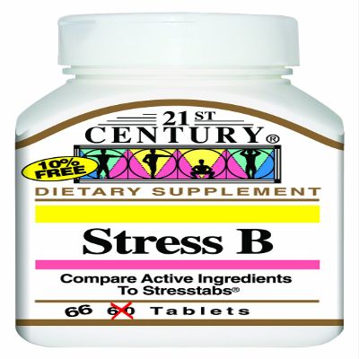 21st Century Stress B Tablets, 66 Count (Pack of 2)