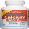 21st Century Calcium 500 Mg (Oyster Shell) Tablets, 90 Count (Pack of 2) view 1
