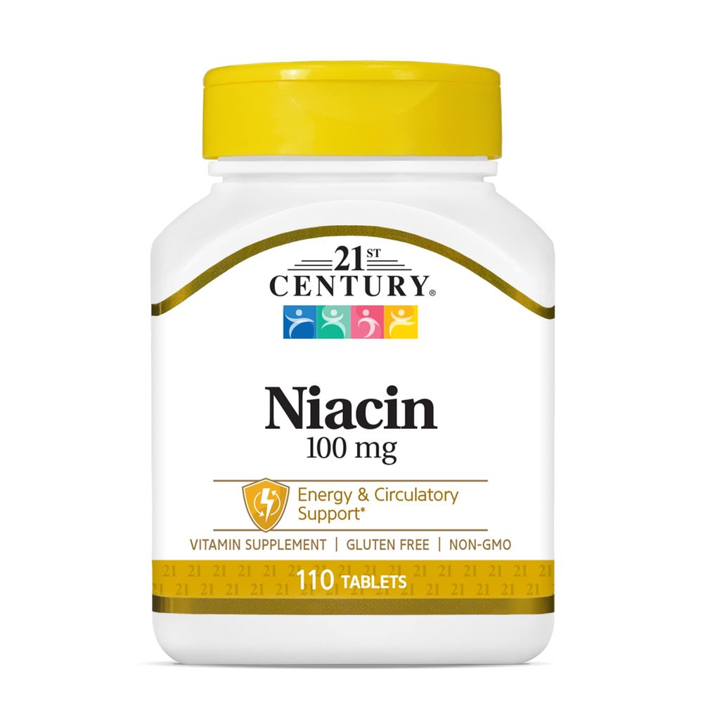 21st Century Niacin 100 Mg Tablets, 110 Count (Pack of 3)
