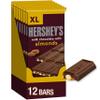 HERSHEY'S Milk Chocolate with Almonds XL, Candy Bars, 4.25 oz (12 Count, 16 Pieces) view 1