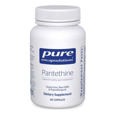 Pure Encapsulations Pantethine | Hypoallergenic Supplement Supports Healthy Lipid Metabolism and Cardiovascular Function | 60 Capsules