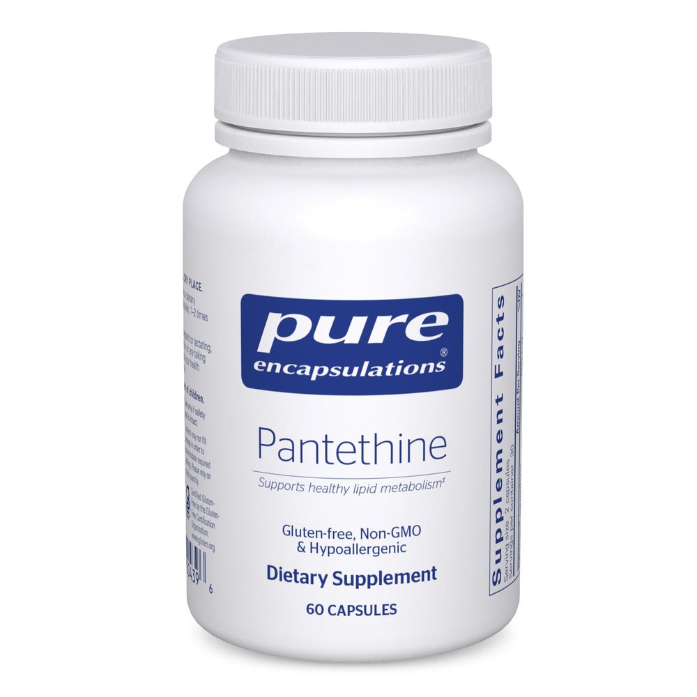 Pure Encapsulations Pantethine | Hypoallergenic Supplement Supports Healthy Lipid Metabolism and Cardiovascular Function | 60 Capsules