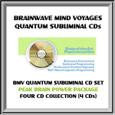BMV Quantum Subliminal CD Set- 4 SUBLIMINAL CDs - Peak Mental Performance & Brain Power CD Collection with Brainwave Entrainment Technology & NLP (4 CDs: Photographic Memory Enhancement/Improve Memory Functioning, Accelerated Learning Genius, Improve