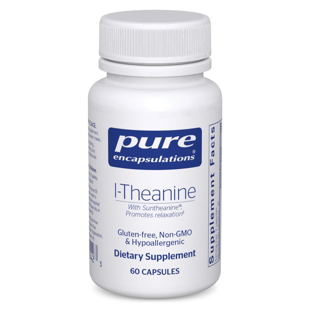 Pure Encapsulations L-Theanine - Amino Acid Supplement to Support Relaxation, Stress & Nervous System - 60 Capsules