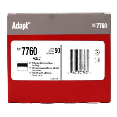 Hollister Adapt Adhesive Remover Wipes, 7760, 50 Count - 12 Pack