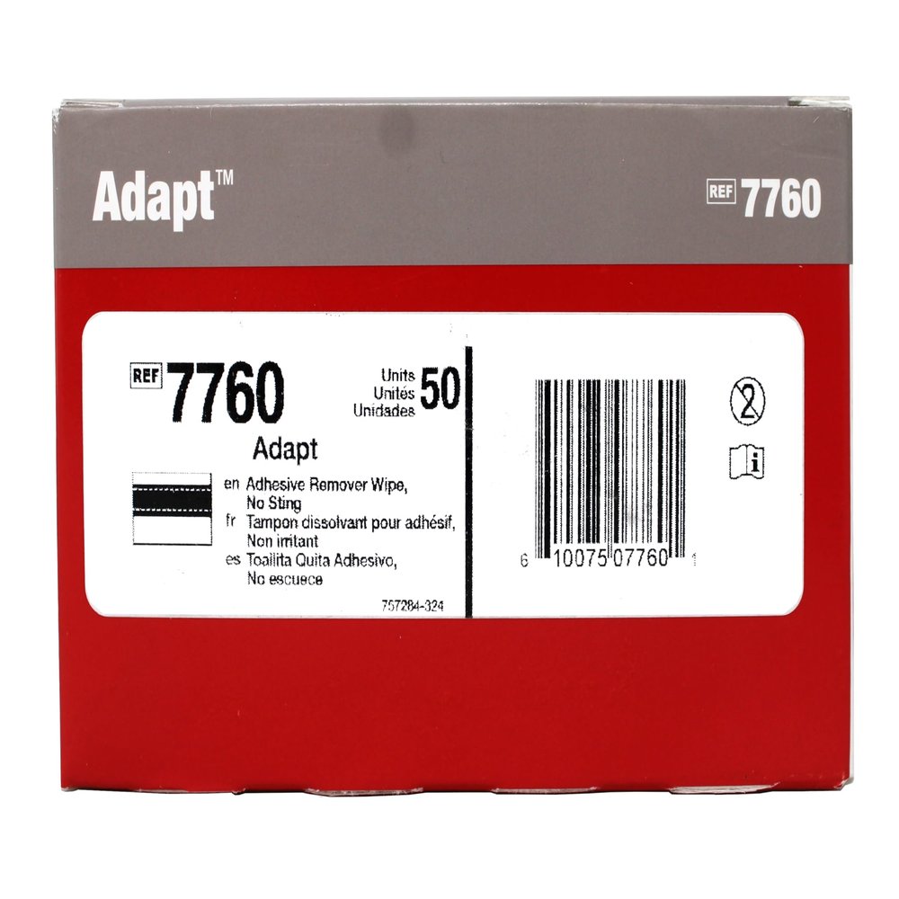 Hollister Adapt Adhesive Remover Wipes, 7760, 50 Count - 12 Pack