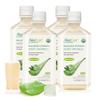 AloeCure USDA Organic Aloe Vera Juice Made Within 12 Hrs of Harvest - Pure Aloe Juice Natural Digestive Supplement to Support Digestion, Immune System and Balanced Stomach Acidity, 4 x 500ml Bottles view 1