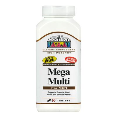 21st Century Mega Multi for Men, 90 Tablets
