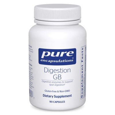 Pure Encapsulations Digestion GB - Digestive Enzyme Supplement - for Gallbladder Support & Gut Health* - with Bile Salts & Digestive Enzymes Blend - Gluten Free & Non-GMO - 90 Capsules
