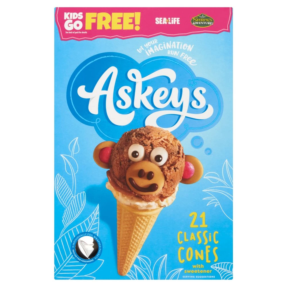 Askeys Classic Cones 21 Pack 118g