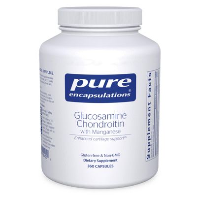 Pure Encapsulations Glucosamine Chondroitin with Manganese | Supplement for Joint Support, Comfort, Mobility, Cartilage Integrity and Health, and Connective Tissue* | 360 Capsules