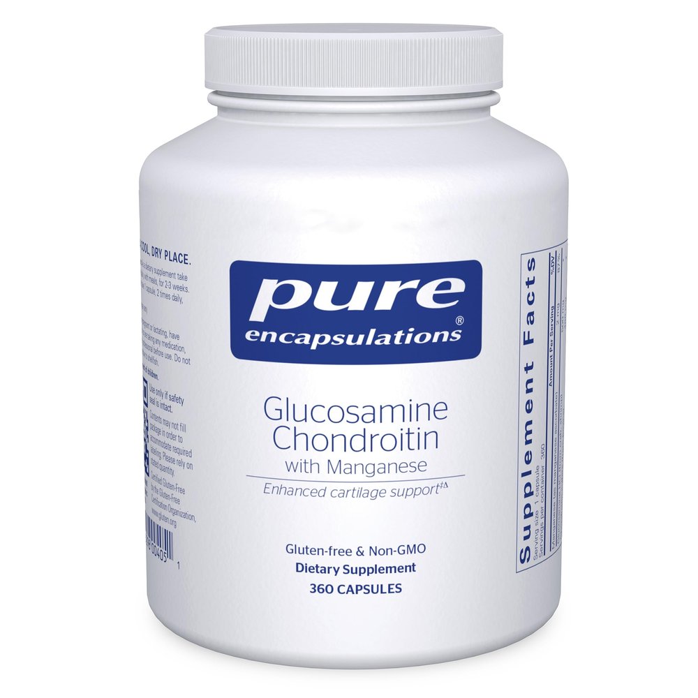 Pure Encapsulations Glucosamine Chondroitin with Manganese | Supplement for Joint Support, Comfort, Mobility, Cartilage Integrity and Health, and Connective Tissue* | 360 Capsules