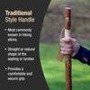 Brazos Rustic Wood Walking Stick, Twisted Sassafras, Traditional Style Handle, for Men & Women, Made in The USA, 58" view 4