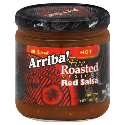 Arriba! Fire Roasted Mexican Red Salsa, Hot, 16-Ounce Jars (Pack of 3)