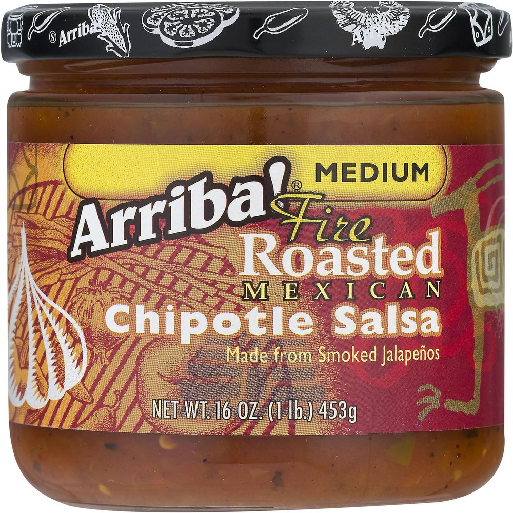 Arriba! Fire Roasted Mexican Chipotle Salsa Medium 16-Ounce (Pack of 3)
