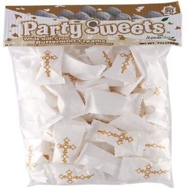 Cross - White appx. 50 pc Buttermints 1 pc