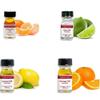 LorAnn SS 4 pack Citrus Flavor Mix ( tangerine Oil, Lime Oil, Lemon Oil. Orange Oil) - 1 dram bottle (.0125 fl oz - 3.7ml) Bottles view 1