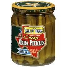 Talk O Texas Mild Okra Pickles, 16 oz (Pack of 6)