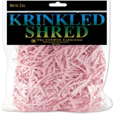 Cindus Krinkled Shred Solids, 2-Ounce, Baby Pink