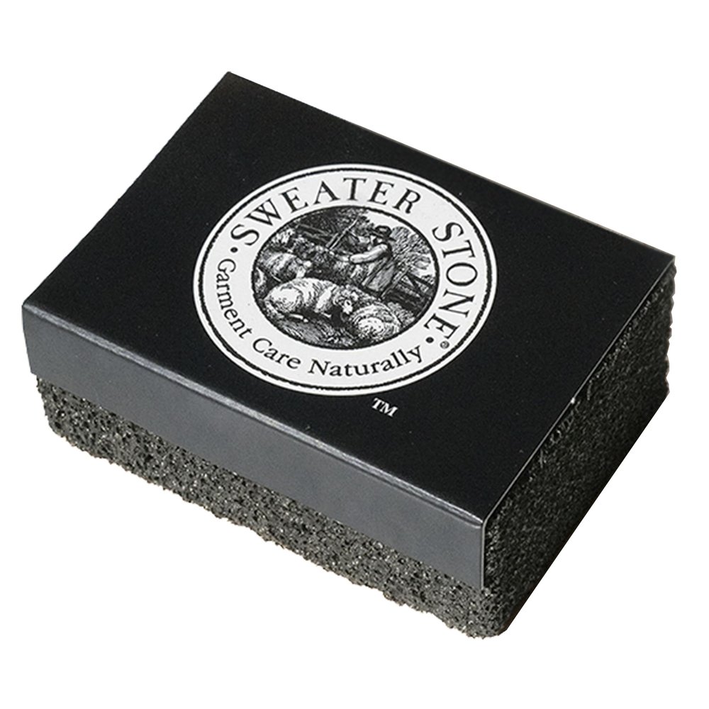 Sweater Stone - The Original Since 1985 - Garment Care for Sweaters and Knits - A Pumice-Like Brick for Removing Pilling and Balling - A Knitters Secret - Made in The USA