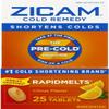 Zicam Cold Remedy Zinc Rapidmelts, Citrus Flavor, 25 Count (Pack of 1)