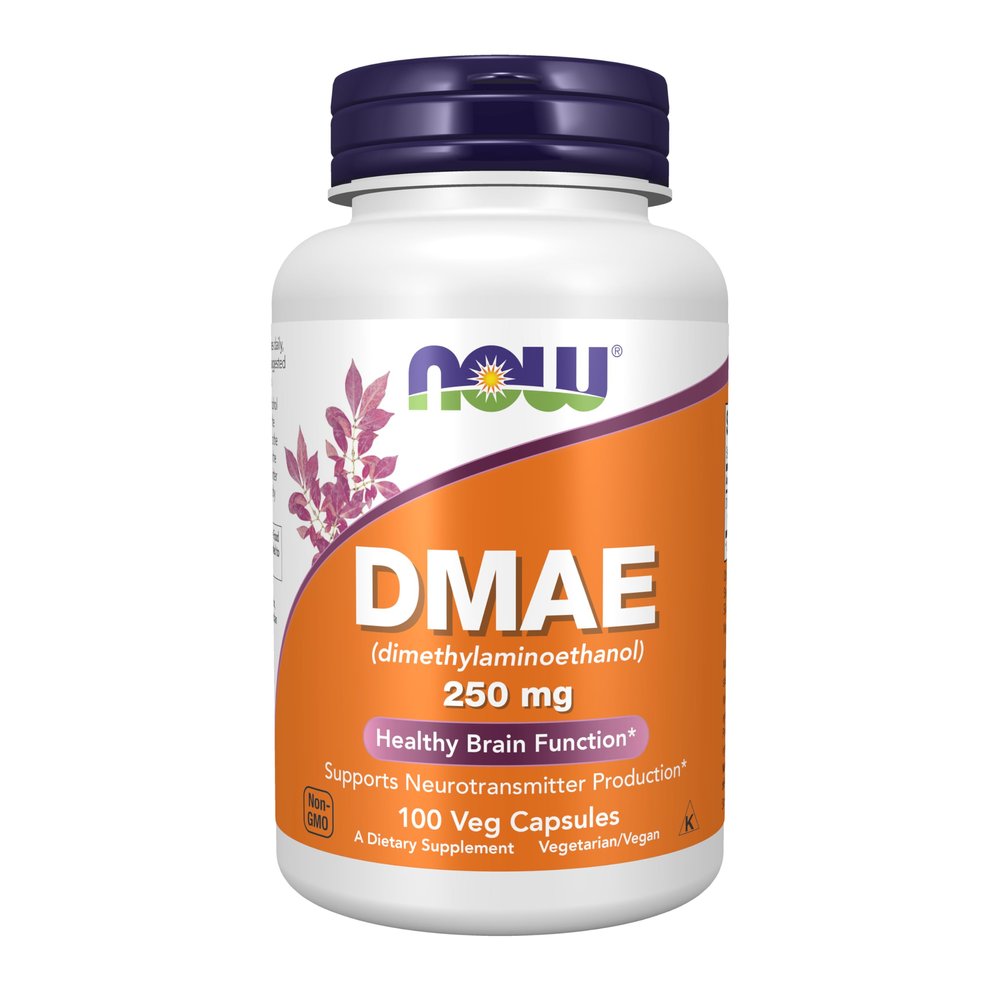 NOW Supplements, DMAE 250 mg, Healthy Brain Function*, 100 Veg Caps