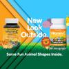 NaturesPlus Animal Parade Vitamin C Children's Chewable - Natural Orange Juice Flavor - 90 Animal-Shaped Tablets - Vegan, Vegetarian, Gluten Free - 45 Servings view 2