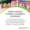 NaturesPlus Animal Parade Vitamin C Children's Chewable - Natural Orange Juice Flavor - 90 Animal-Shaped Tablets - Vegan, Vegetarian, Gluten Free - 45 Servings view 3
