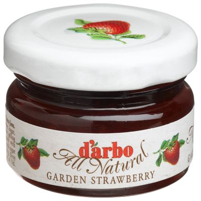 Darbo Mini Preserves, Garden Strawberry, 1-Ounce Jars (Pack of 60)