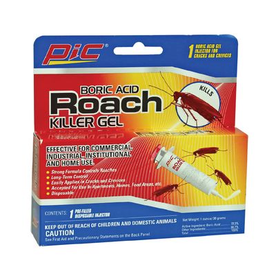 Pic GEL1 Roach Control Gel In Syringe, 1-Ounce