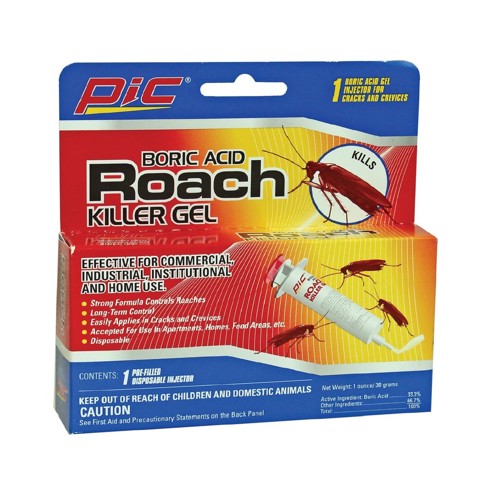Pic GEL1 Roach Control Gel In Syringe, 1-Ounce