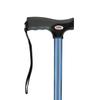 Carex Soft Grip Walking Cane with Strap, Anti-Slip Walking Cane for Easy Maneuvering, Walk Stick for Seniors & Adults with Added Support and Adjustable for Balance, Supports up to 250 lbs, Blue view 1