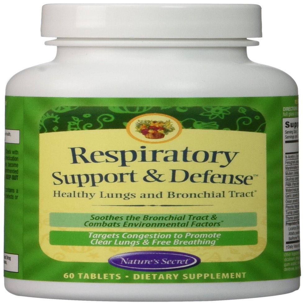 Ultimate Respiratory Support & Defense by Nature's Secret - 60 Tablets