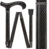 Stylish Walking Sticks  Derby Walking Canes with Mesh Carbon Fiber Shaft  Colorful Best Gift for Men and Women Comfortable Lightweight & Safe to Walk view 2