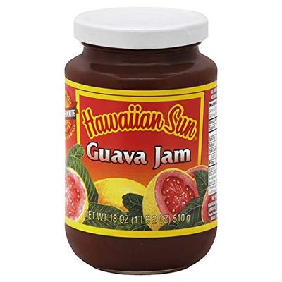 Hawaiian Sun Guava Jam, 18 oz. Island Favorite Since 1952, Made with Real Big Island Pink Guava
