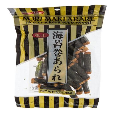 Shirakiku Rice Cracker Norimaki Arare, 3-Ounce Units (Pack of 36)