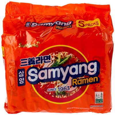 Samyang Ramen Noodle Soup, 21.50-Ounce Units (Pack of 8)