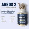 Doctor Formulated AREDS 2 Plus Eye Vitamins with Zeaxanthin Plus Lutein - Bilberry and Grape Seed Extract - Premium Eye Health Formula - 60 Eye Supplement Capsules of VisiVite Gold Plus view 2