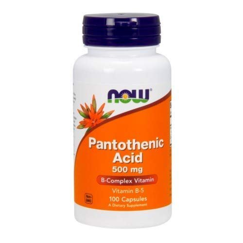 Pantothenic Acid, 500 mg, 100 Caps by Now Foods (Pack of 6)