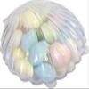 12 Medium Plastic Shell Candy Boxes Favors Clear Blue view 2