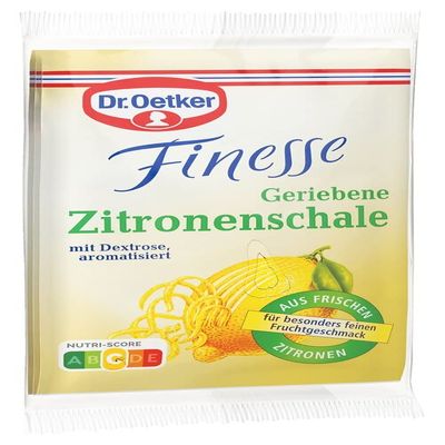 Dr. Oetker Finesse Geriebene Zitronenschale 12 g